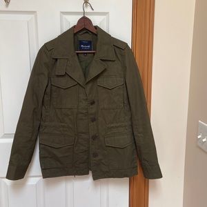 Madewell Utility Jacket Olive/Army Green Excellent Preowned Condition Sz S